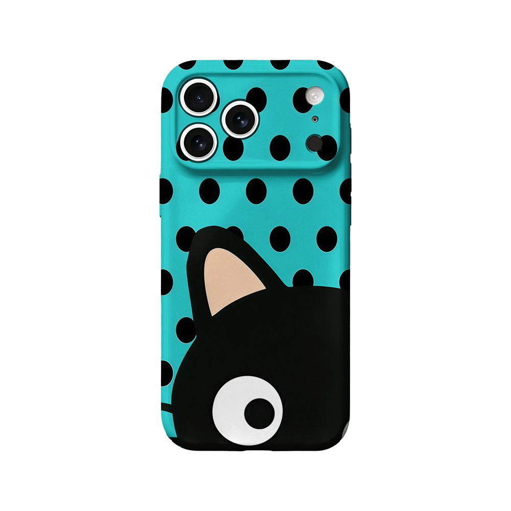 Phone Cases Xr Iphone - เคสโทรศัพท์ลายจุดสีเขียวเทอร์ควอยซ์สำหรับ iPhone 17 16 15 14