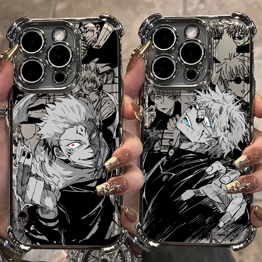 Phone Cases Jujutsu Kaisen - เคสใสลายอนิเมะ Jujutsu Kaisen สำหรับ Samsung Galaxy