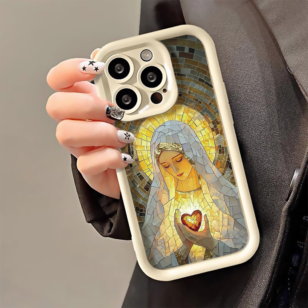 Phone Cases Iphone 13 - เคสโทรศัพท์สไตล์กระจกสีโบสถ์ย้อนยุค สำหรับ iPhone 18 17 16