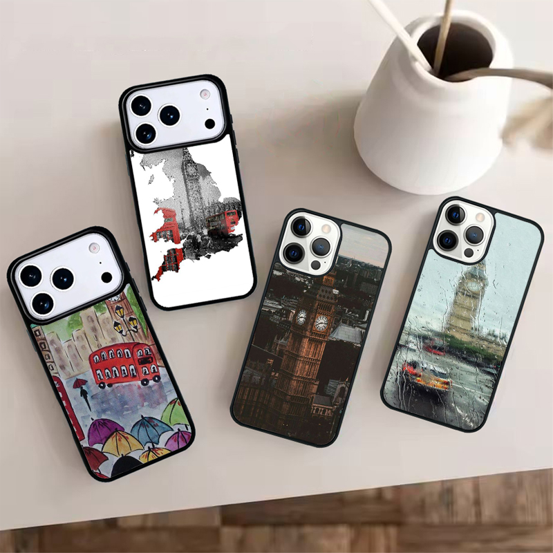 เคสโทรศัพท์ซิลิโคนลายรถบัสสีแด - Phone Cases London บทวิจารณ์และราคา