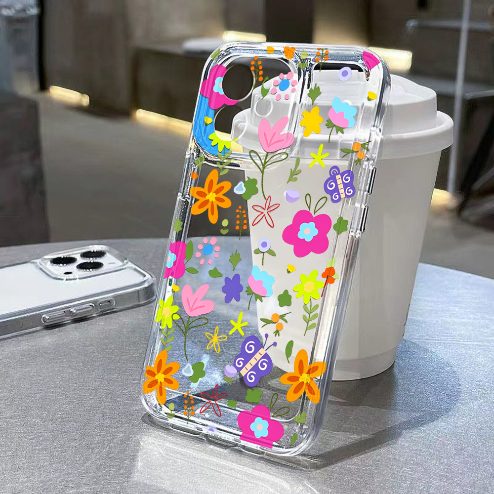 เคสโทรศัพท์ลายดอกไม้สีสันสดใส  - Phone Cases Xr Iphone บทวิจารณ์และราคา