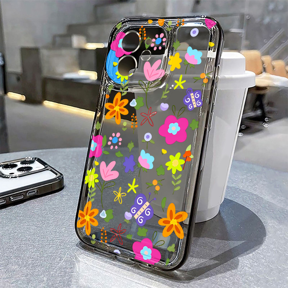 เคสโทรศัพท์ลายดอกไม้สีสันสดใส  - Phone Cases Xr Iphone บทวิจารณ์และราคา